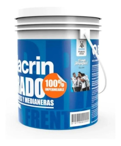 Imagen 3 de 7 de Membrana Elastica Fibrado Pasta Techos Rojo Polacrin 20 Lts