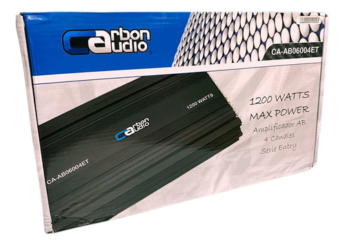 Imagen 9 de 9 de Amplificador Carbon 4 Canales 1200 Watts Clase A/b Ab6004et