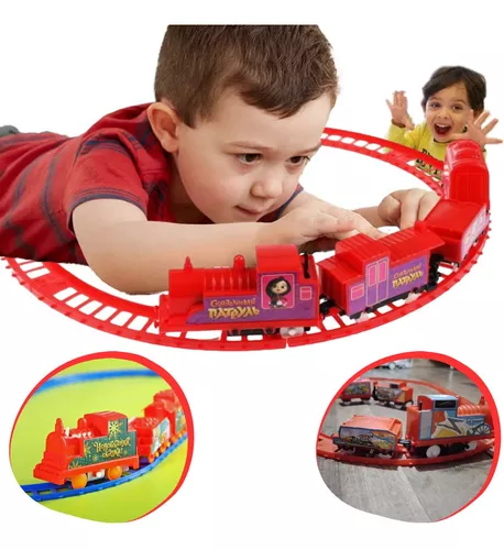 Trem de brinquedo a pilha