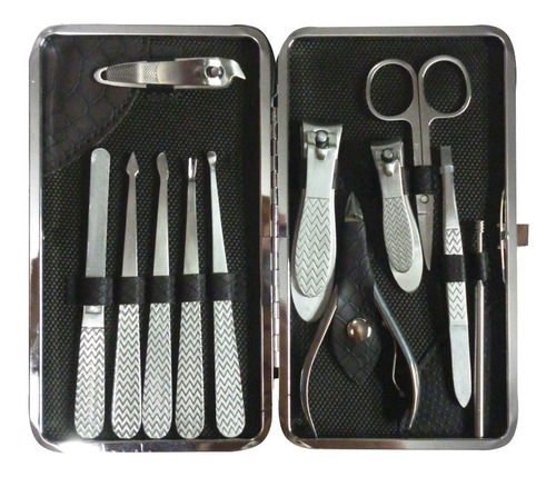 Set Manicure Pedicure 12 En 1 Kit Acero Inoxidable Original