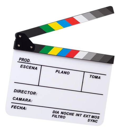 Claqueta Director Pizarra Blanca Español Cine Accion Escena Veoquiero