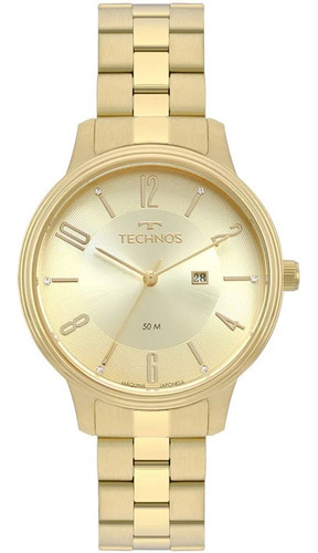 Relógio Feminino Technos Dress Dourado Loja De Fábrica