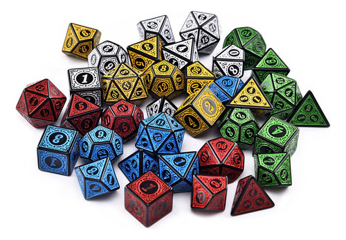 K A Juego De Dados For Accesorios De Juego Iidescent D4 D12