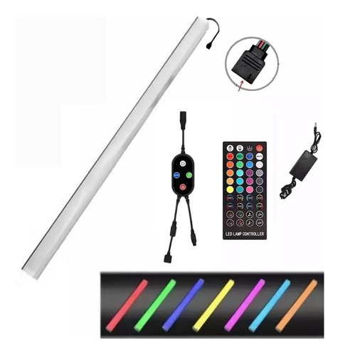 Barra De Luz Led Rgb 1 Metro Audioritmico Bluetooth Control 