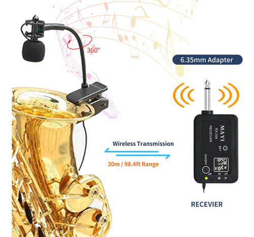 Sq Uhf Wireless Instruments Micrófono Micrófono Micrófono