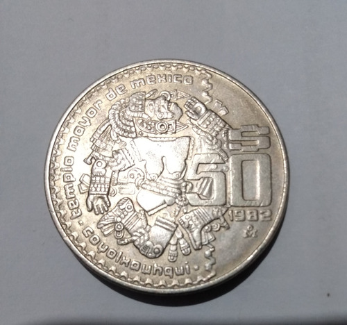 Moneda De 50 Pesos De La Diosa Coyolxouhqui Del Año 1982