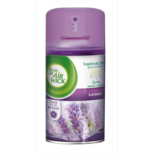 Refil Odorizador Freshmatic Bom Ar Air Wick Lavanda 250ml