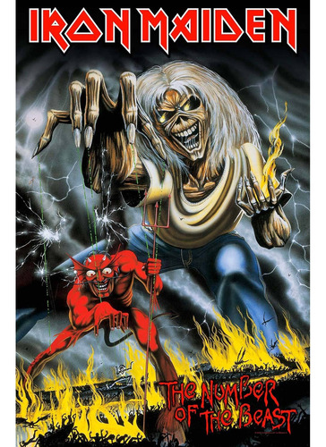 Iron Maiden Number Beast Poster Original 50986 60x90 Ozzy