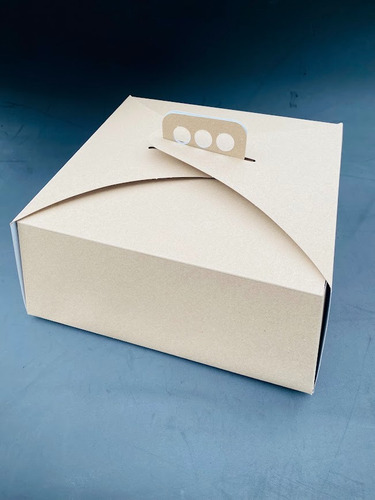 Caja Torta Tarta Panadería Repostería Manija 10 Und 30x30x12 Blanco