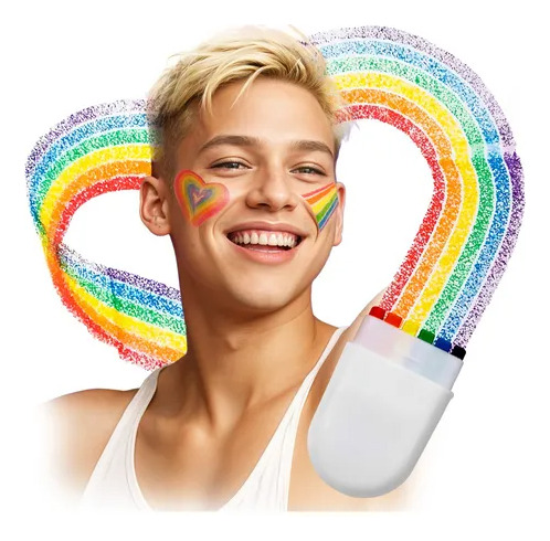Pride Maquillaje Lgbt 3 Pz Gis Arcoíris Pintura Gay