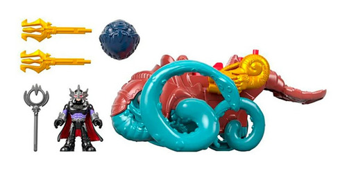 Imaginext Criatura Marina Y Amo Del Oceano Con Luz En Ojos