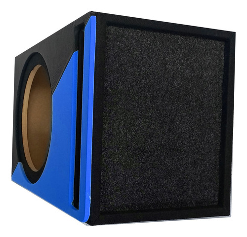 Cajón Para Subwoofer 12 Mdf Porteado Color Combinado N-azul