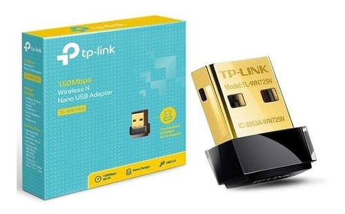 Adaptador De Red Usb Inalambrico Tp-link Tl-wn725n Nano 