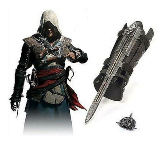 Black Assassin's Creed Hoja Oculta Utilería De Pvc 1:1 Manga Flecha catapulta Pop 