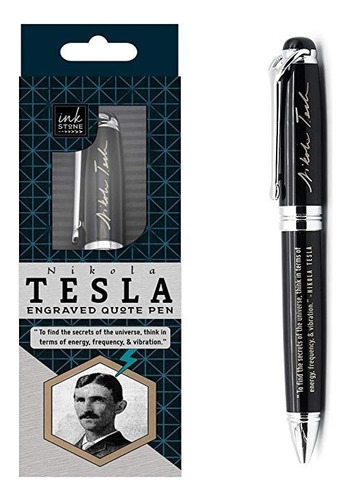 Nikola Tesla Grabada La Cita Pen - Para Encontrar Los Secret