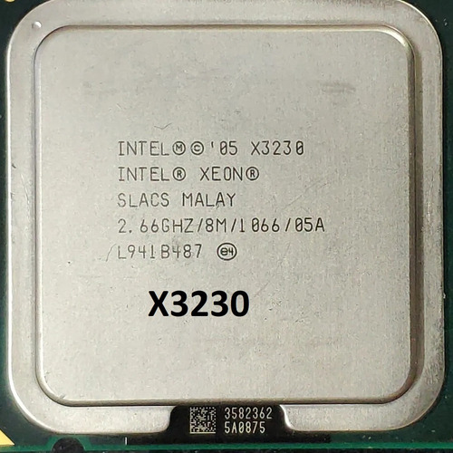 Procesador De Cpu Xeon X3230 8 M, 2,66 Ghz, Lga775