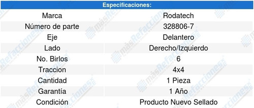Maza Rueda Delantera Suburban K-1500 88-91 Rodatech 5652570
