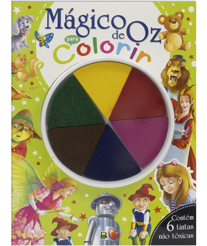 Dedinhos em Ação! Mágico de Oz para Colorir, de Brijbasi Art Press Ltd. Editora Todolivro Distribuidora Ltda., capa mole em português, 2021