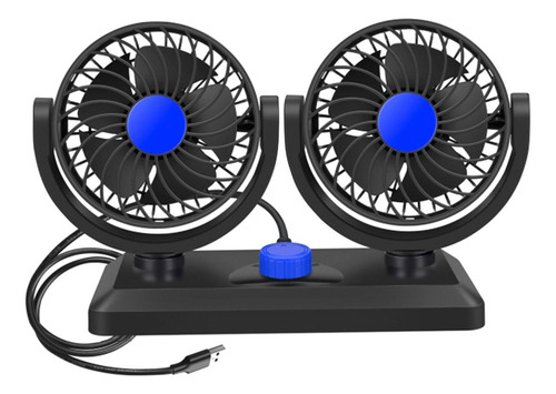 Ventilador Plegable De Doble Cabeza Para Automóvil, 5v