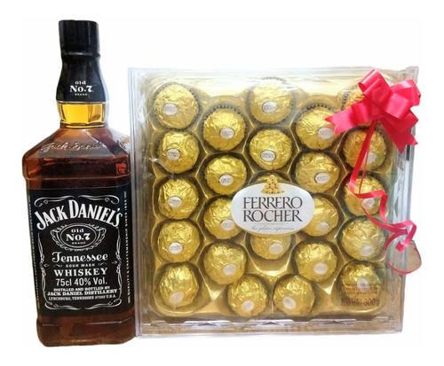 Jack Daniels Old #7 + Ferrero Rocher 24 Un.ideal Regalos