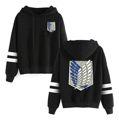 Attack On Titan Sudadera Con Capucha De Manga Larga Con Capu