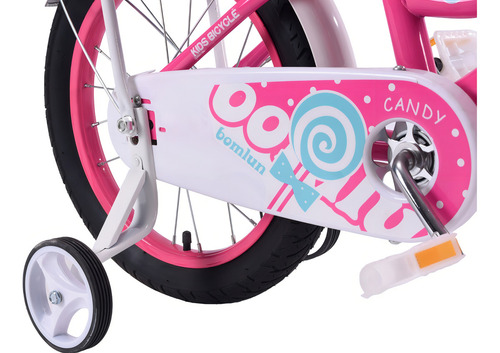 Bicicleta Entrenadora Para Niños Aeiou Qk-20 Canastilla R12 Color Fiusha Tamaño Del Cuadro 12