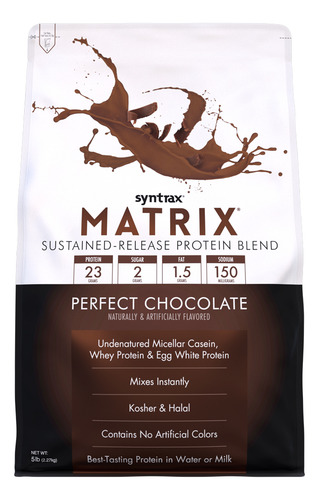 Matrix 5.0 Whey Protein (2,27kg) Perfect Chocolate Syntrax