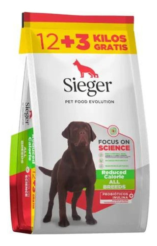 Sieger Reduced Calorie Control De Peso De 12 + 3kg De Regalo