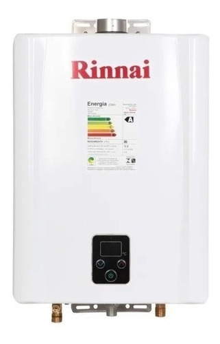 Calentador de agua a gas Rinnai Digital Gn de 17 litros Reu E17, color blanco, 110 V/220 V