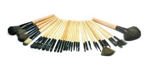 Pack X6 Set 32 Pinceles Y Brochas Maquillaje Profesional