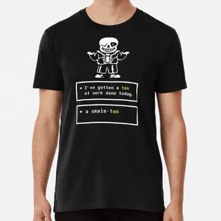 Remera Undertale - Sans Puns Diseño De Camiseta Camisas Suav