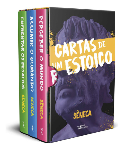 Box - Cartas de Um Estoico, de Séneca. Editorial Faro Editorial, tapa mole, edición 1 en português, 2023