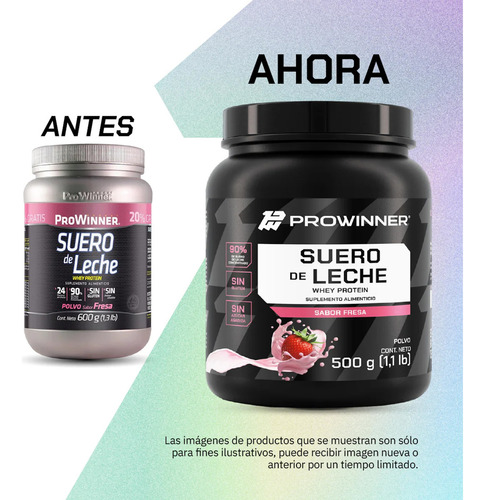 Suero De Leche whey Protein Fresa 500 G Prowinner