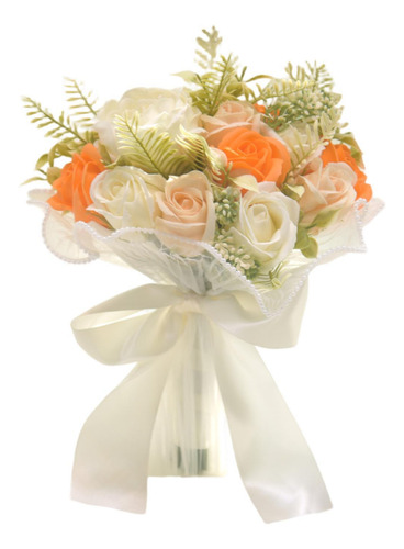Ramo De Boda Nupcial Flores Artificiales Flor Centro Color