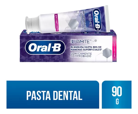 Oral B 3d White 90g Blanqueador Anticaries Con Fluor