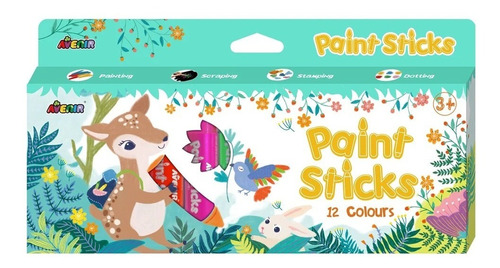 Colores Barras De Pintura 12pk Para Niños Avenir