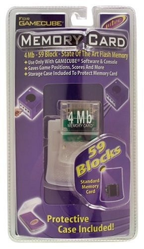 Gamecube 4 Mb De Memoria Card-claro.