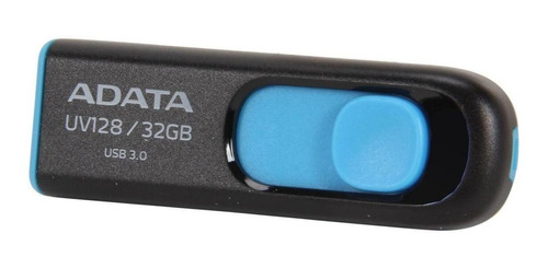 Imagen 1 de 1 de Memoria USB Adata UV128 32GB 3.2 Gen 1 negro y azul