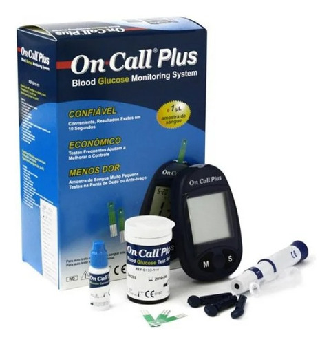 Glucómetro On Call Plus, Kit Monitoreo De Glucosa (unidad)