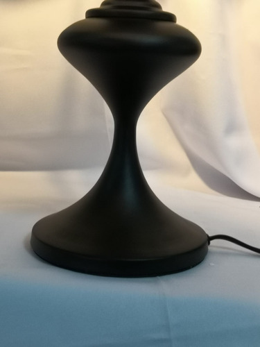 Imagen 5 de 8 de Lámpara De Buro Mesa Negra Con Diseño Le556