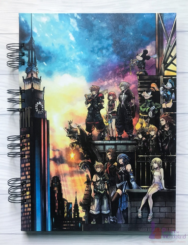Cuaderno Artesanal A4 De Kingdom Hearts 3