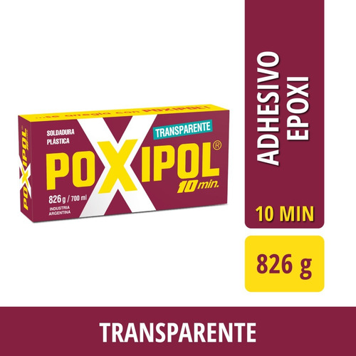 Imagen 2 de 3 de Poxipol® - Soldadura Plástica 10 Min Transparente 826g/700ml