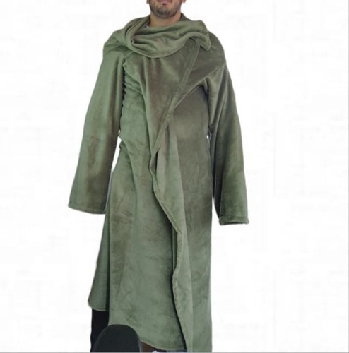 Manta Con Mangas Polar Soft Apolo Verde Musgo