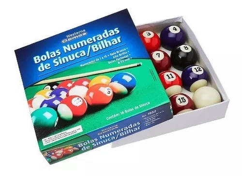 Jogo de Bolas de Sinuca Numeradas