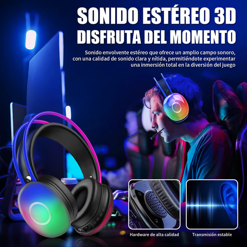 Audifonos Diadema Inalambricos Bluetooth Compatible Pc