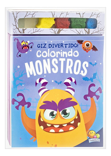 Giz Divertido! Colorindo Monstros, De Brijbasi. Editora Todolivro, Capa Mole, Edição 1 Em Português, 2023