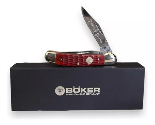 Navaja Boker Original 110746 2 Hojas Hueso Roja Envio Gratis