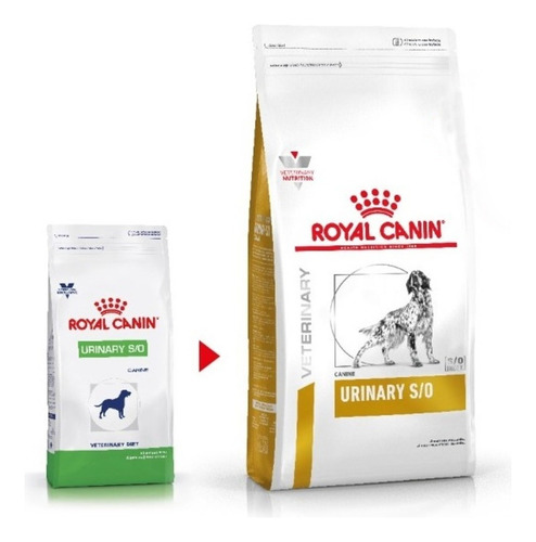 Alimento Royal Canin Veterinary Diet Canine Urinary S/O para perro adulto de raza mediana y grande sabor mix de 10.1 kg