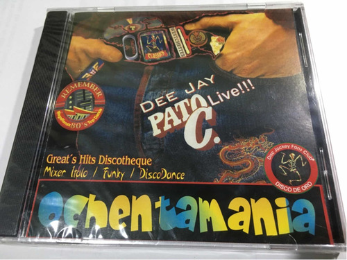 Dee Jay Pato C Live Ochentamania Cd Nuevo Original Cerrado