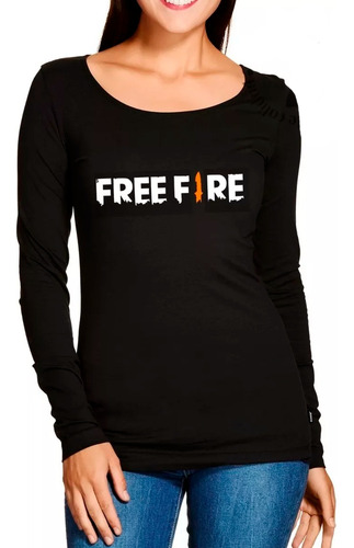 Polera Manga Larga Mujer Free Fire